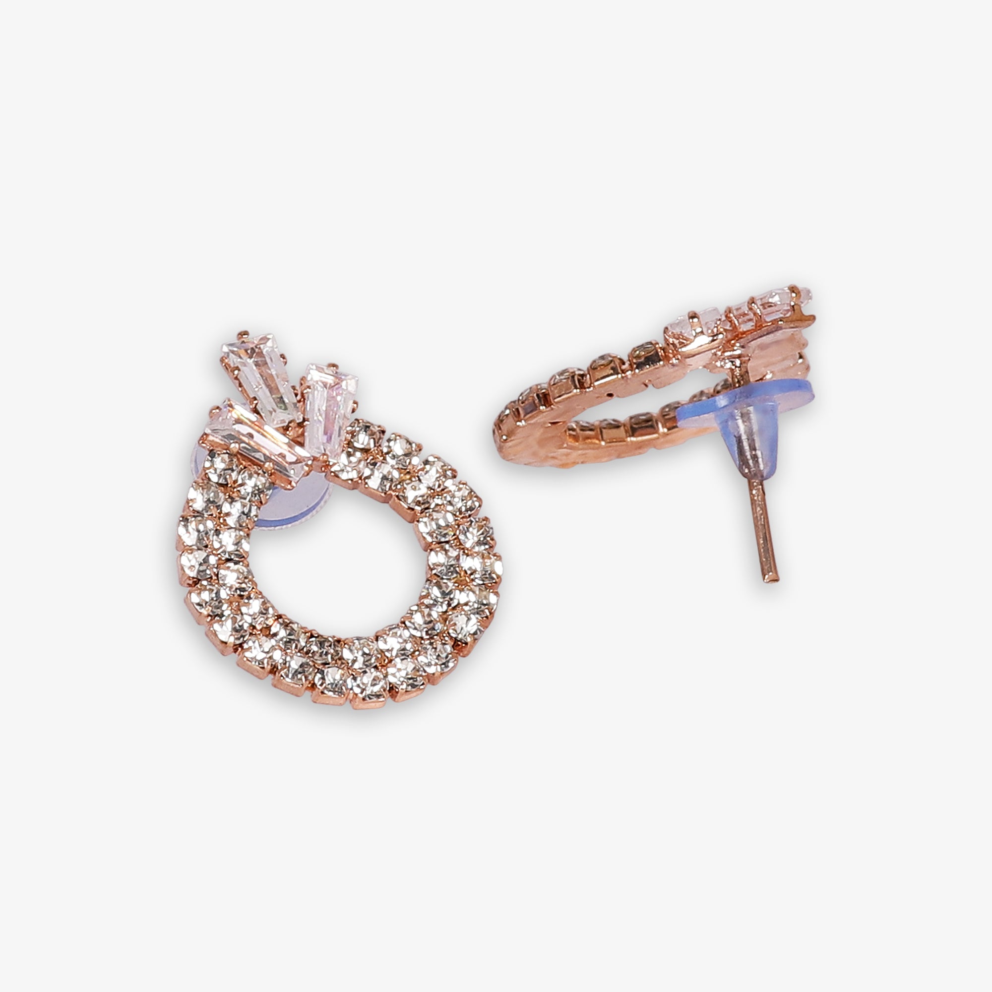 Rhinestone Hoop Earrings