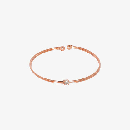 Rose Gold-Tone Jewelry Set – Butterfly Pendant with Bracelet, Ring & Earrings