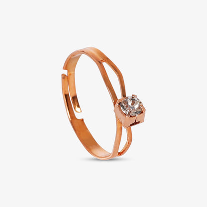 Rose Gold-Tone Jewelry Set – Butterfly Pendant with Bracelet, Ring & Earrings