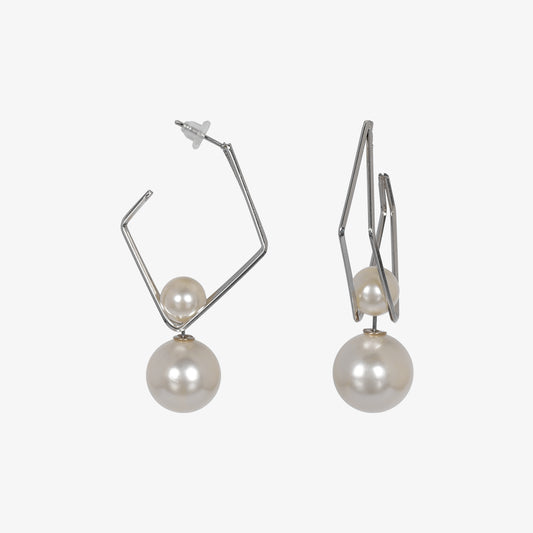 Double Pearl Earrings – Elegant & Timeless Design