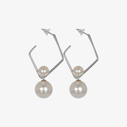 Double Pearl Earrings – Elegant & Timeless Design