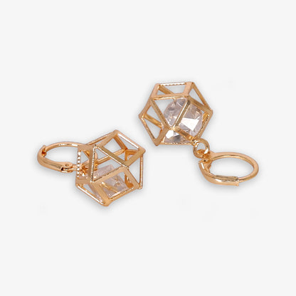 Cube Dangle Earrings – Modern Geometric Style