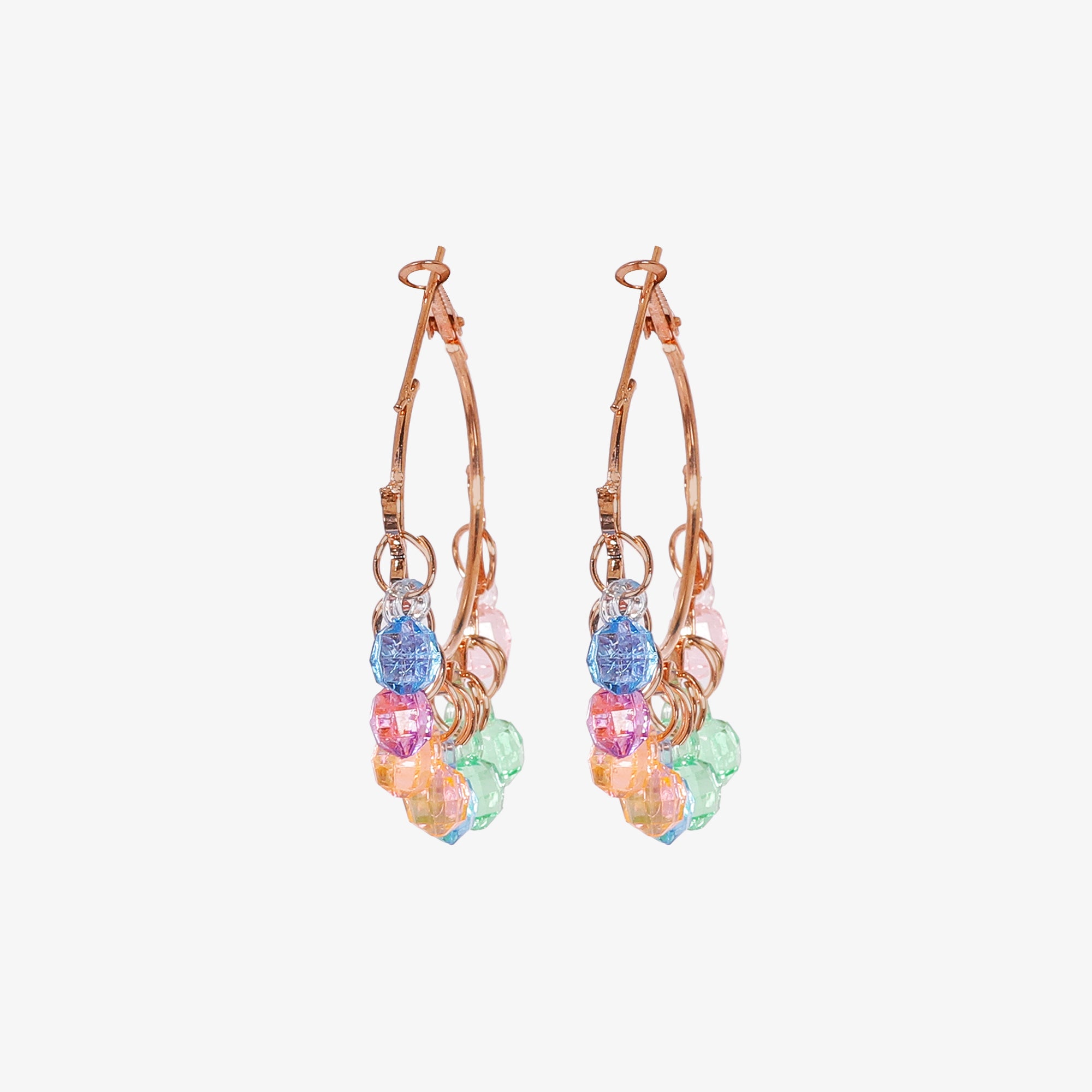 Colorful Beaded Hoop Earrings – Vibrant & Fun