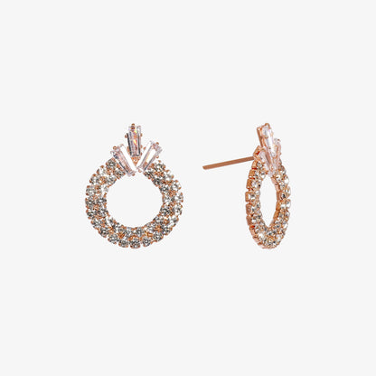 Rhinestone Hoop Earrings